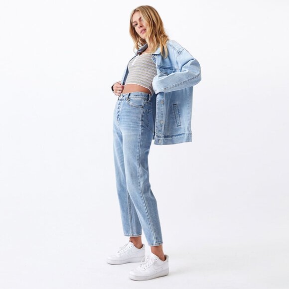 Pacsun High Rise Straight Jeans Blue Denim size 28 - Picture 2 of 10